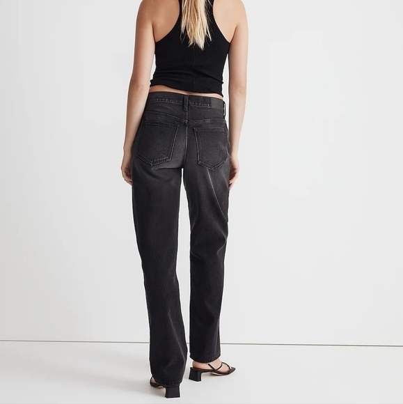 Madewell Tall Low-Slung Straight Jeans in Kent Wash size 28 TALL NWT NM768 - Picture 4 of 14